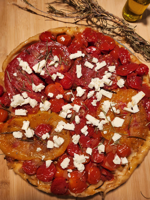 Recette de Tatin de tomates, Feta et Romarin