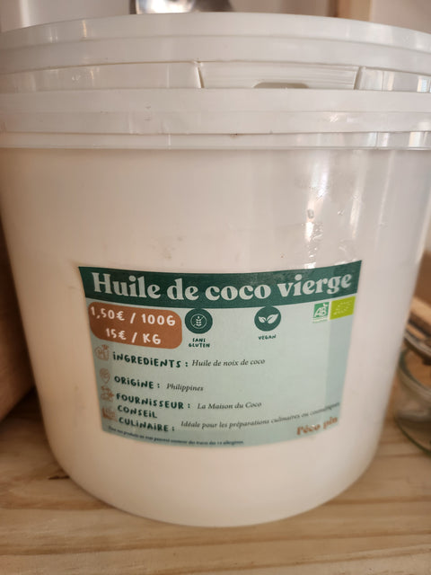 Huile de coco vierge bio (200g)