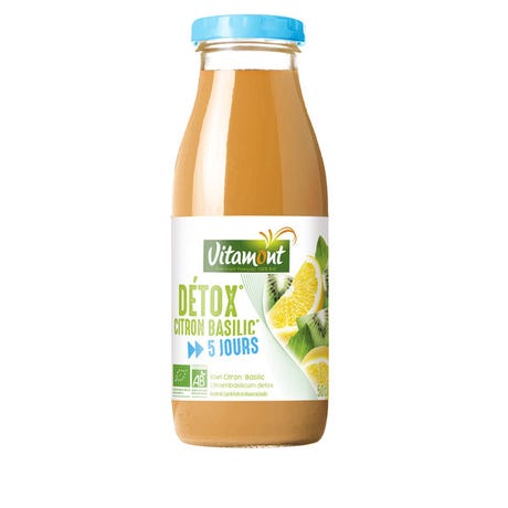 Jus detox citron basilic