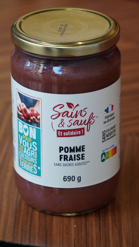 Compotes Anti-Gaspi – Sains & Saufs Blanquefort | Vanille, Poire, Banane, Fraise 250ml