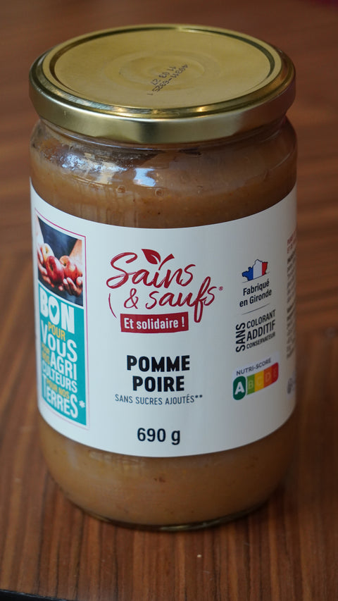 Compotes Anti-Gaspi – Sains & Saufs Blanquefort | Vanille, Poire, Banane, Fraise 250ml