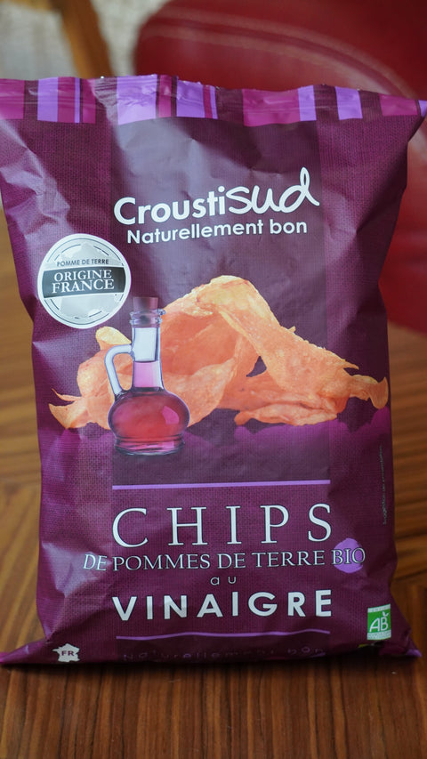 Chips Bio – CroustiSud | Pommes de Terre Origine France – Vinaigre & Poivre 100g
