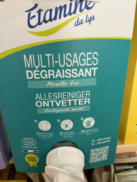 Multi-usages dégraissant menthe bio