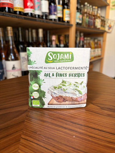 Spécialité Soja Lactofermenté Bio – Sojami | Ail & Fines Herbes, Ciboulette & Échalote À Tartiner 125g