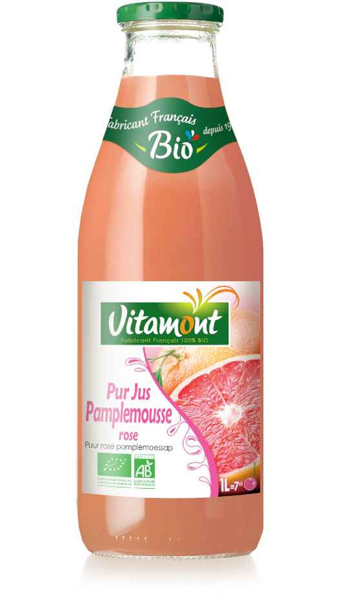 Pur jus de pamplemousse rose bio