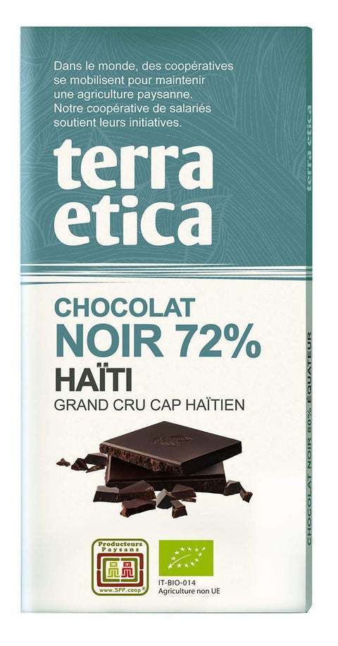 Tablette chocolat noir 72% Haïti