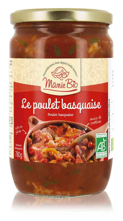 Le poulet basquaise bio